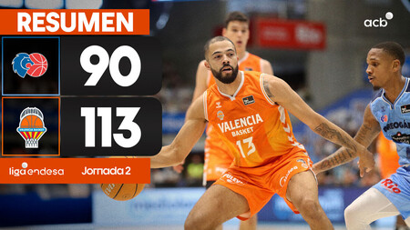 Resumen Río Breogán 90 - Valencia Basket 113 (J2)