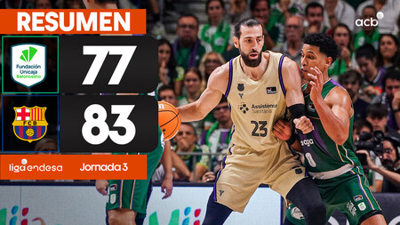 Resumen Unicaja 77 - Barça 83 (J3)