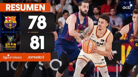 Resumen Barça 78 - UCAM Murcia 81 (J5)