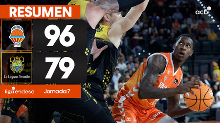 Resumen Valencia Basket 96  - La Laguna Tenerife 79 (J7)