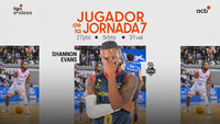 Shannon Evans, Jugador de la Jornada 7 de la Liga Endesa
