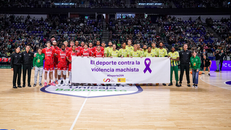La acb, con la campaña “El deporte contra la violencia machista”