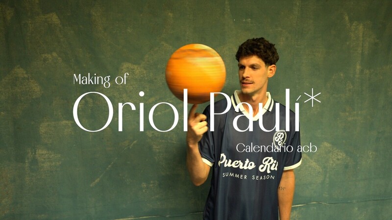 Oriol Pauí, protagonista del Making of del calendario acb