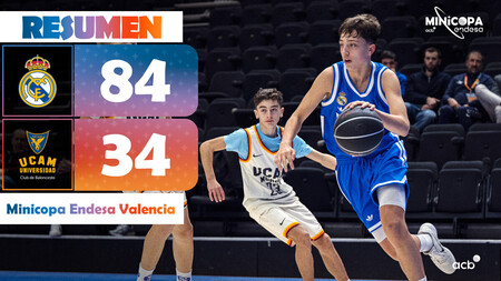 Minicopa Endesa: Real Madrid 84 - UCAM Murcia Polymec 34 (J2)