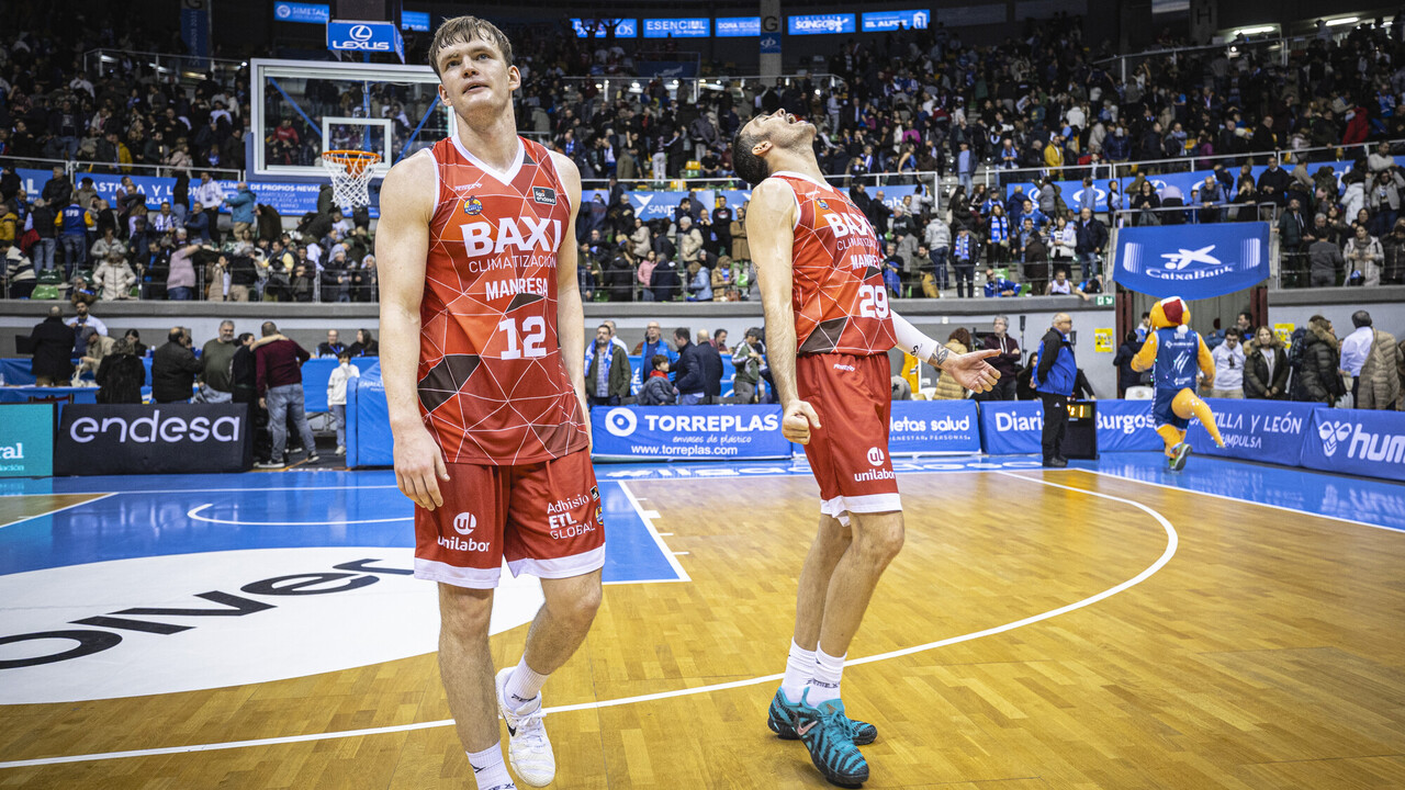 BAXI Manresa se lleva de Burgos en la pr&oacute;rroga un partido loco