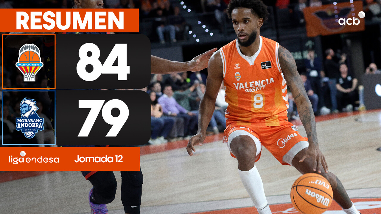 Resumen Valencia Basket 84 - MoraBanc Andorra 79 (J12)