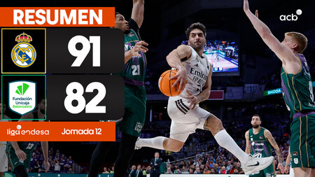 Resumen Real Madrid 91 - Unicaja 82 (J12)