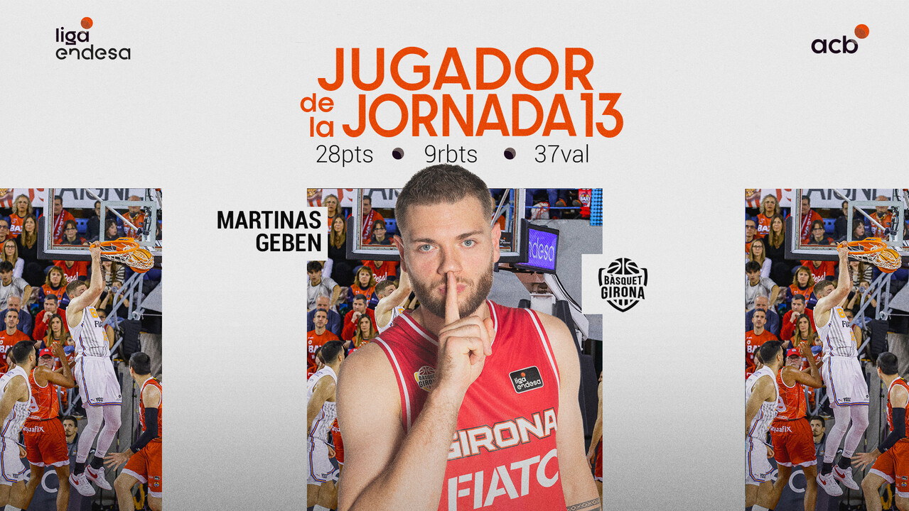 Martinas Geben, Jugador de la Jornada 13
