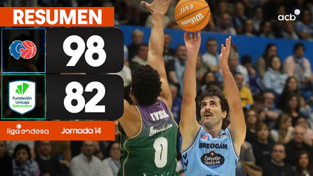 Resumen R&iacute;o Breog&aacute;n 98 - Unicaja 82 (J14)