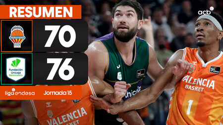 Resumen Valencia Basket 70 - Unicaja 76 (J15)