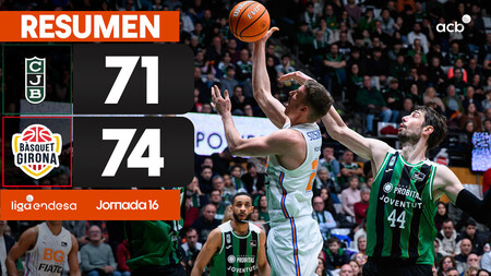 Resumen Joventut Badalona 71 - B&agrave;squet Girona 74 (J16)