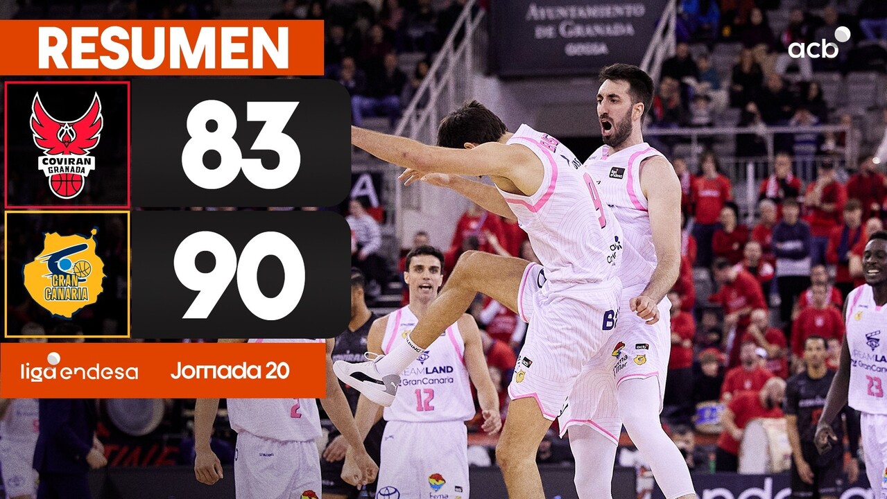 Resumen Coviran Granada 83 - Dreamland GC 90 (J20)