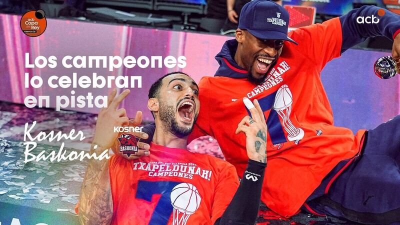 &iexcl;Fiesta vitoriana en la pista tras su haza&ntilde;a copera!