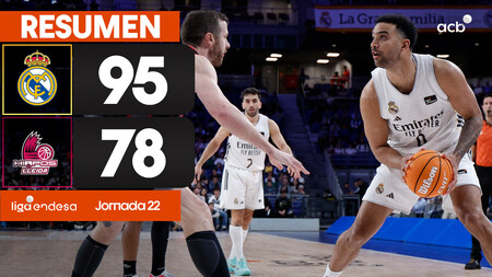 Resumen: Real Madrid 96- HIOPOS Lleida 78 (J.22)