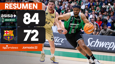 Resumen: Asisa Joventut 84- Bar&ccedil;a 72 (J.22)