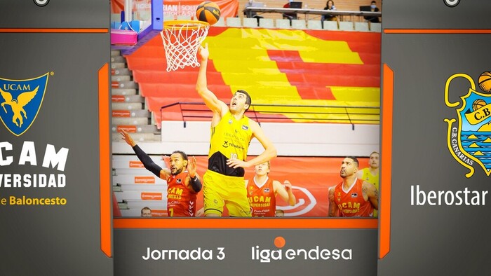 Resumen UCAM Murcia 82 - Iberostar Tenerife 84