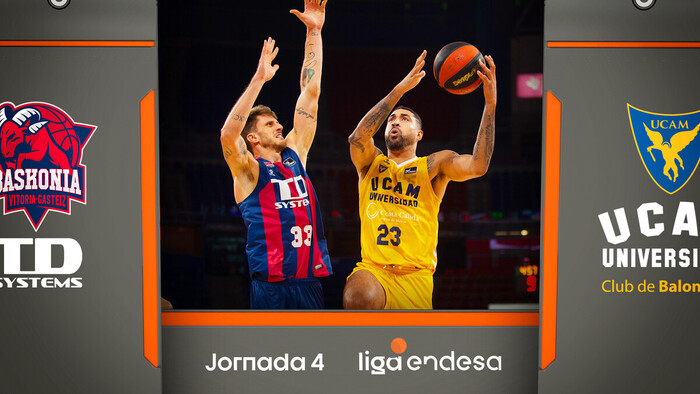 Resumen TD Systems Baskonia 75 - UCAM Murcia 83 (J4)