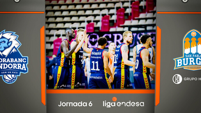 Resumen MoraBanc Andorra 87 - Hereda San Pablo Burgos 82 (J6)