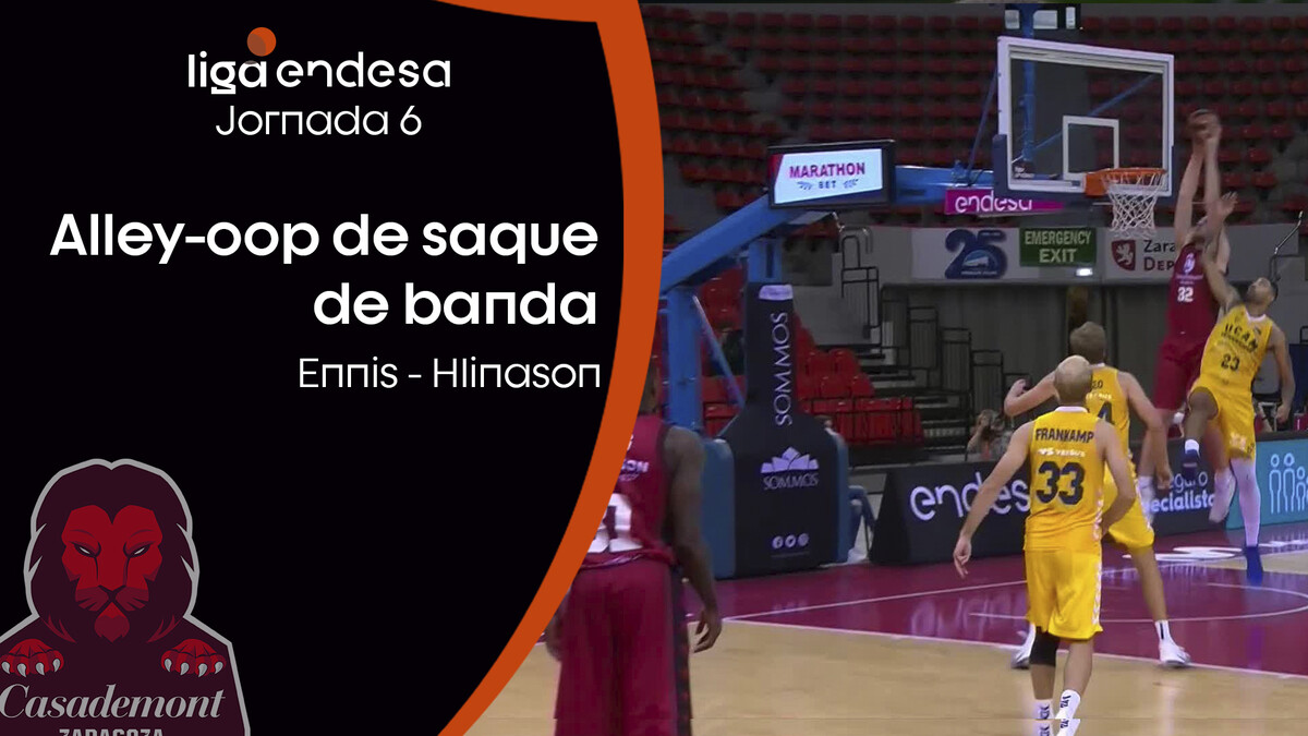 Ennis - Hlinason: ¡alley-oop desde la banda!