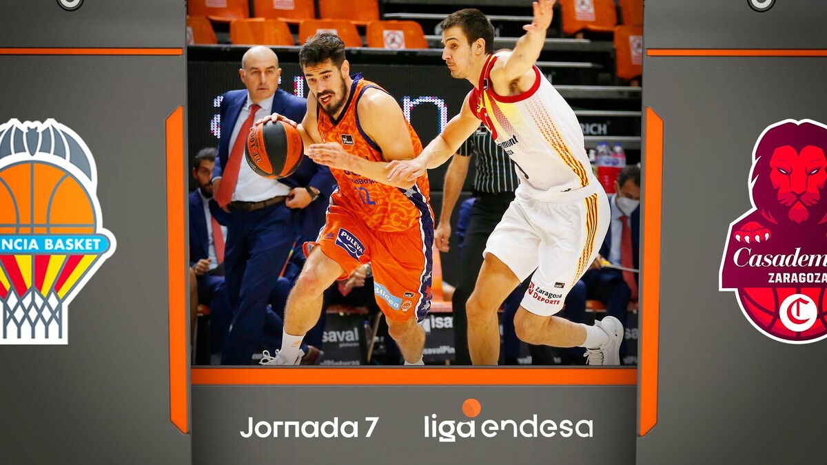 Resumen Valencia Basket 93 - Casademont Zaragoza 84 (J7)