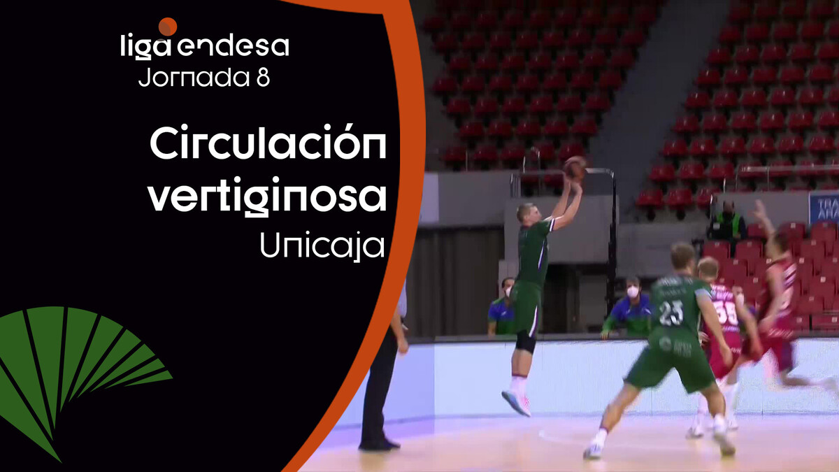 ¡Qué circulación de balón de Unicaja!
