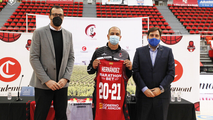 Sergio Hernández, presentado como técnico del Casademont Zaragoza