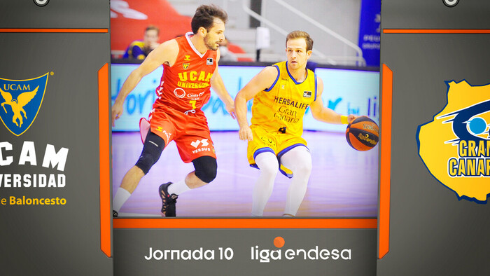 Resumen UCAM Murcia 74 - Herbalife Gran Canaria 78 (J10)