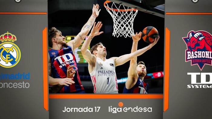 Resumen Real Madrid 92 - TD Systems Baskonia 83 (J17)