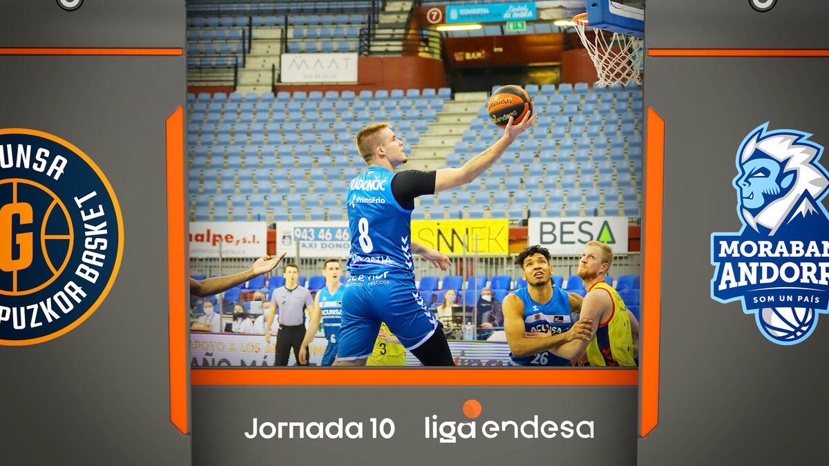 Resumen Acunsa Gipuzkoa Basket 86 - MoraBanc Andorra 82 (J10)