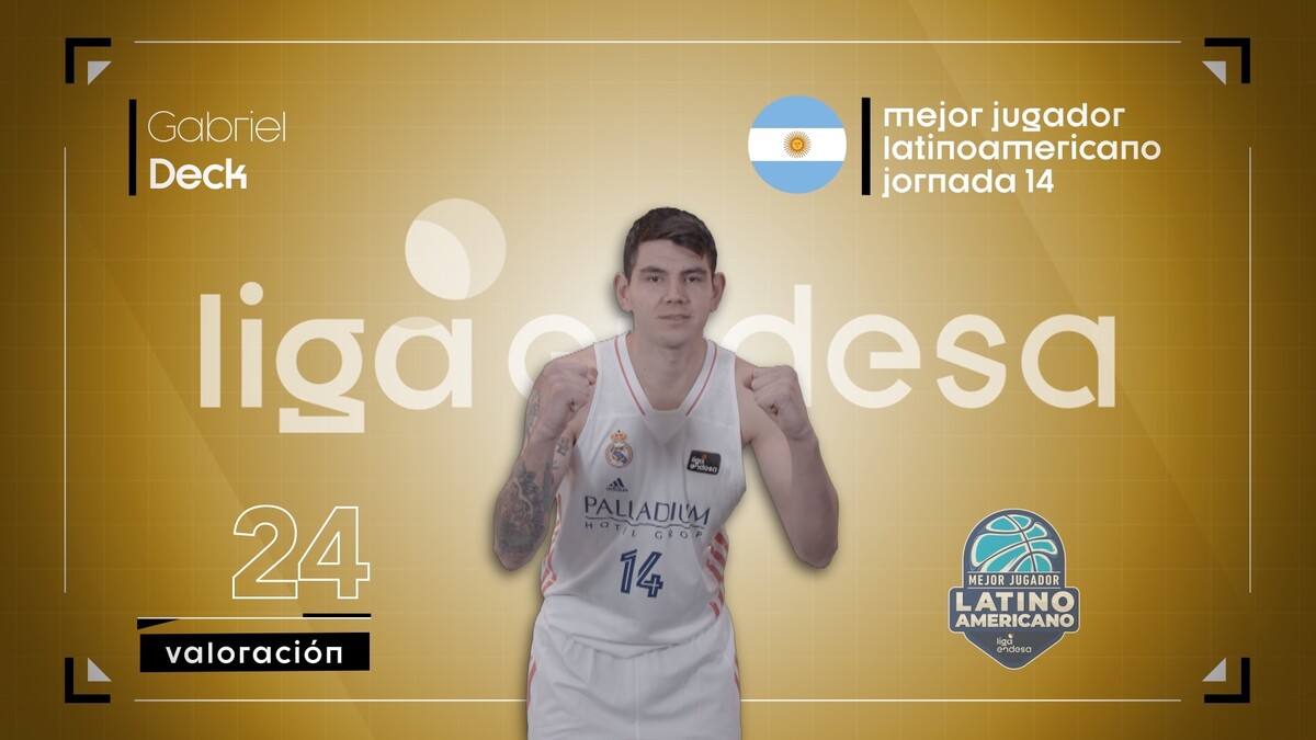 Gabriel Deck, Mejor Jugador Latinoamericano de la Jornada 14