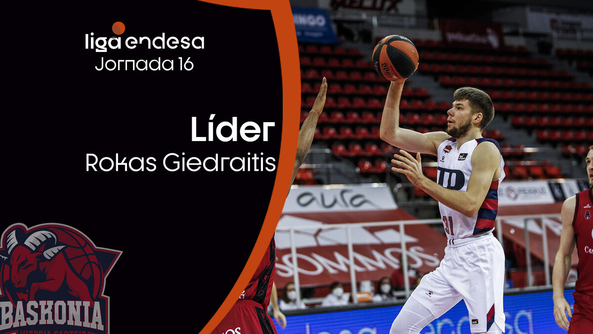 Giedraitis lidera el triunfo baskonista