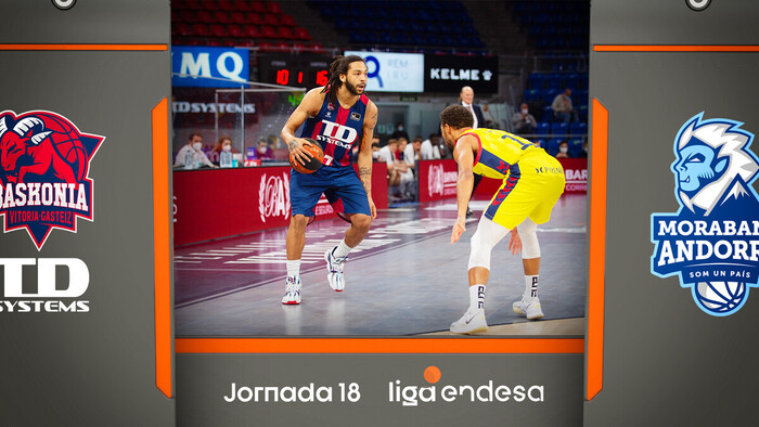 Resumen TD Systems Baskonia 84 - MoraBanc Andorra 67 (J18)