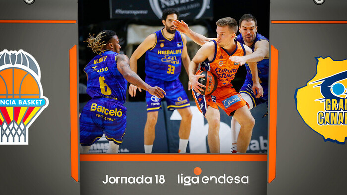 Resumen Valencia Basket 101 - Herbalife Gran Canaria 85 (J18)
