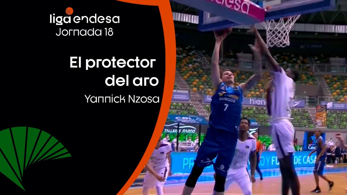 Yannick Nzosa, el protector del aro: ¡2 gorrazos!