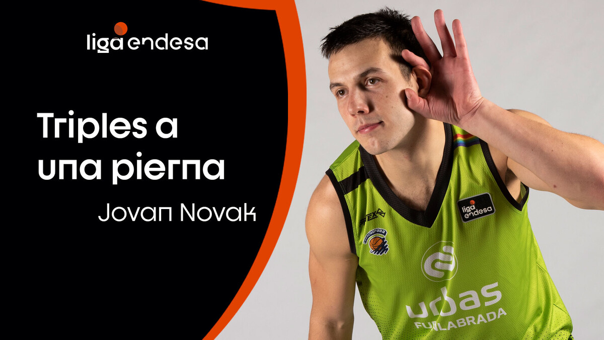 La curiosa mecánica de Jovan Novak: 5 triples a una pierna