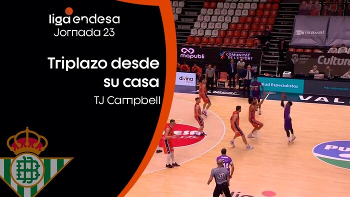 TJ Campbell: Triplazo desde su casa