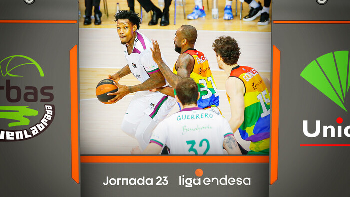 Resumen Urbas Fuenlabrada 68 - Unicaja 85 (J23)