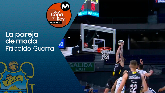 Genial alley-oop entre Fitipaldo y Guerra