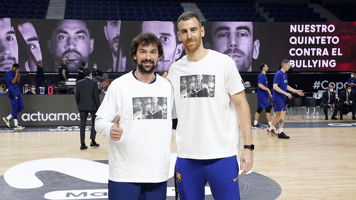 El quinteto contra el bullying en la final de la Copa del Rey