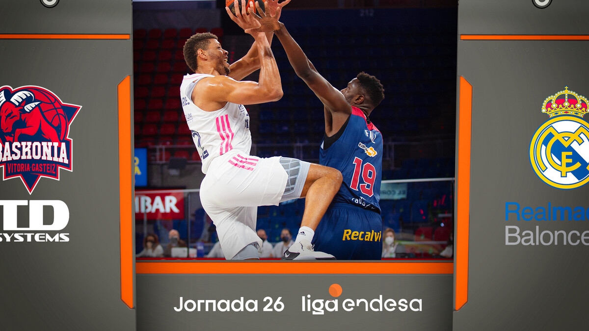 Resumen TD Systems Baskonia 74 - Real Madrid 85 (J26)