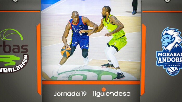 Resumen Urbas Fuenlabrada 65 - MoraBanc Andorra 75 (J19)