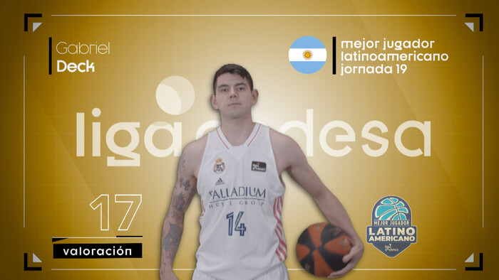 Gabriel Deck, Mejor Jugador Latinoamericano de la Jornada 19