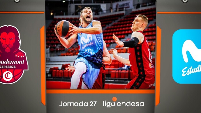 Resumen Casademont Zaragoza 104 - Movistar Estu 113 (J27)