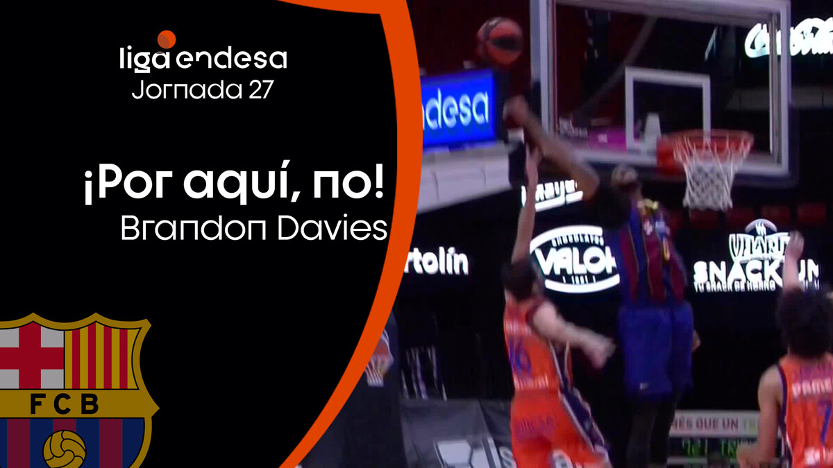 Brandon Davies marca terreno: ¡qué tapón!