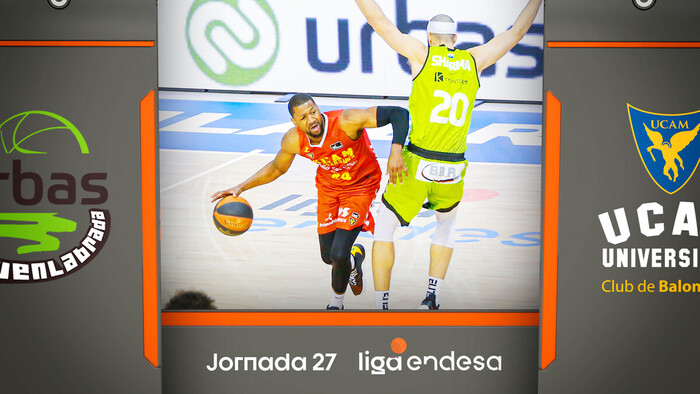 Resumen Urbas Fuenlabrada 70 - UCAM Murcia 82 (J27)