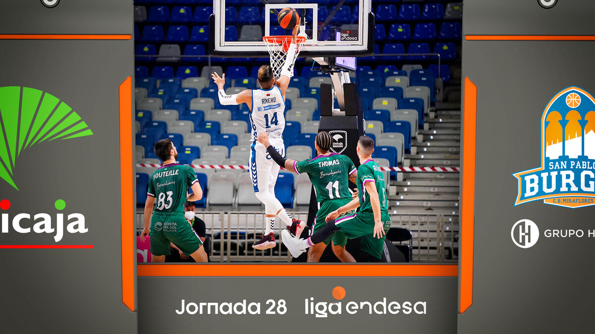 Resumen Unicaja 93 - Hereda San Pablo Burgos 101 (J28)