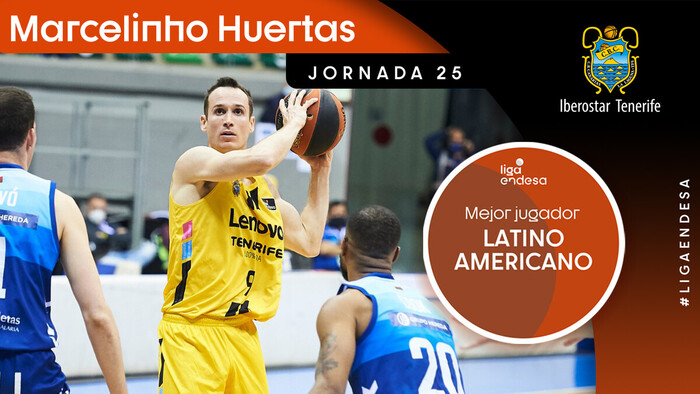 Marcelinho Huertas, Mejor Jugador Latinoamericano de la Jornada 25