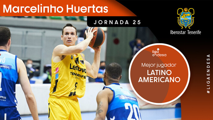 Marcelinho Huertas, Mejor Jugador Latinoamericano de la Jornada 25
