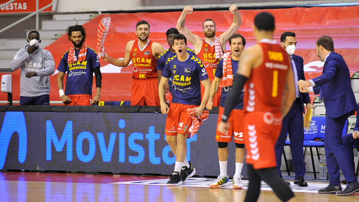 El UCAM Murcia tumba al TD Systems Baskonia en la prórroga (92-87)