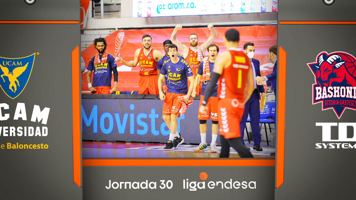 Resumen UCAM Murcia 92 - TD Systems Baskonia 87 (J30)